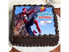  Spiderman Photo Cake